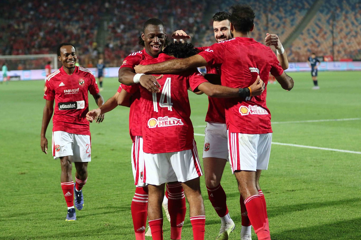 الأهلي استعدادا لمباراة الوداد المغربي