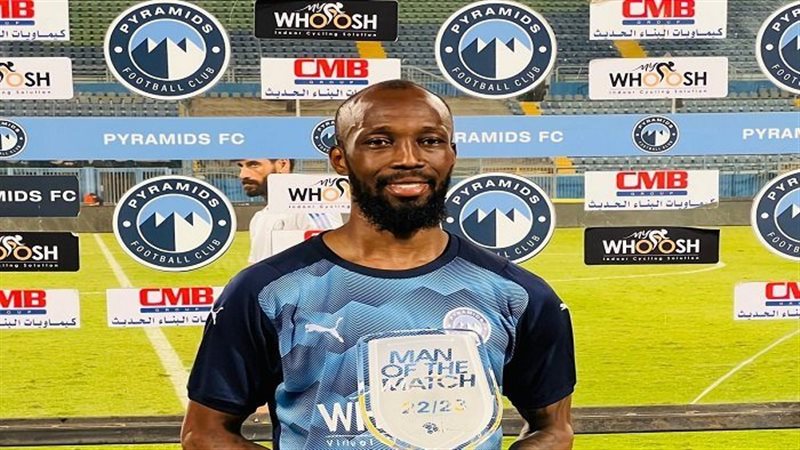 بلاتي توريه يتوج أفضل لاعب في مباراة بيراميدز والاتحاد